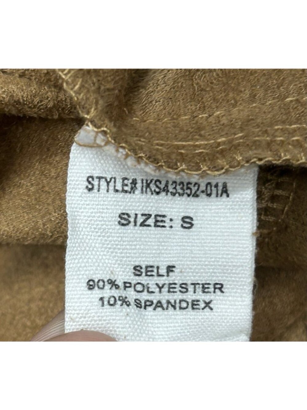 Altered State Fringe Vegan Suede Mini Skirt Brown Size Small Western Tassel Boho - Picture 7 of 9